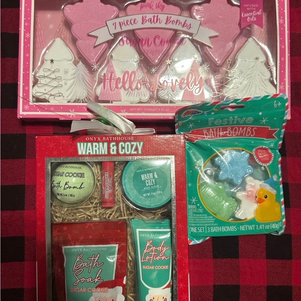 Christmas bath sets